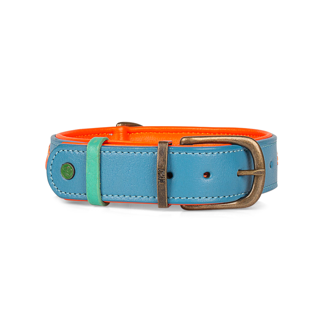 Urban Jones Lederhalsband Braun/Türkis – Handgefertigter Stil & Premium-Leder