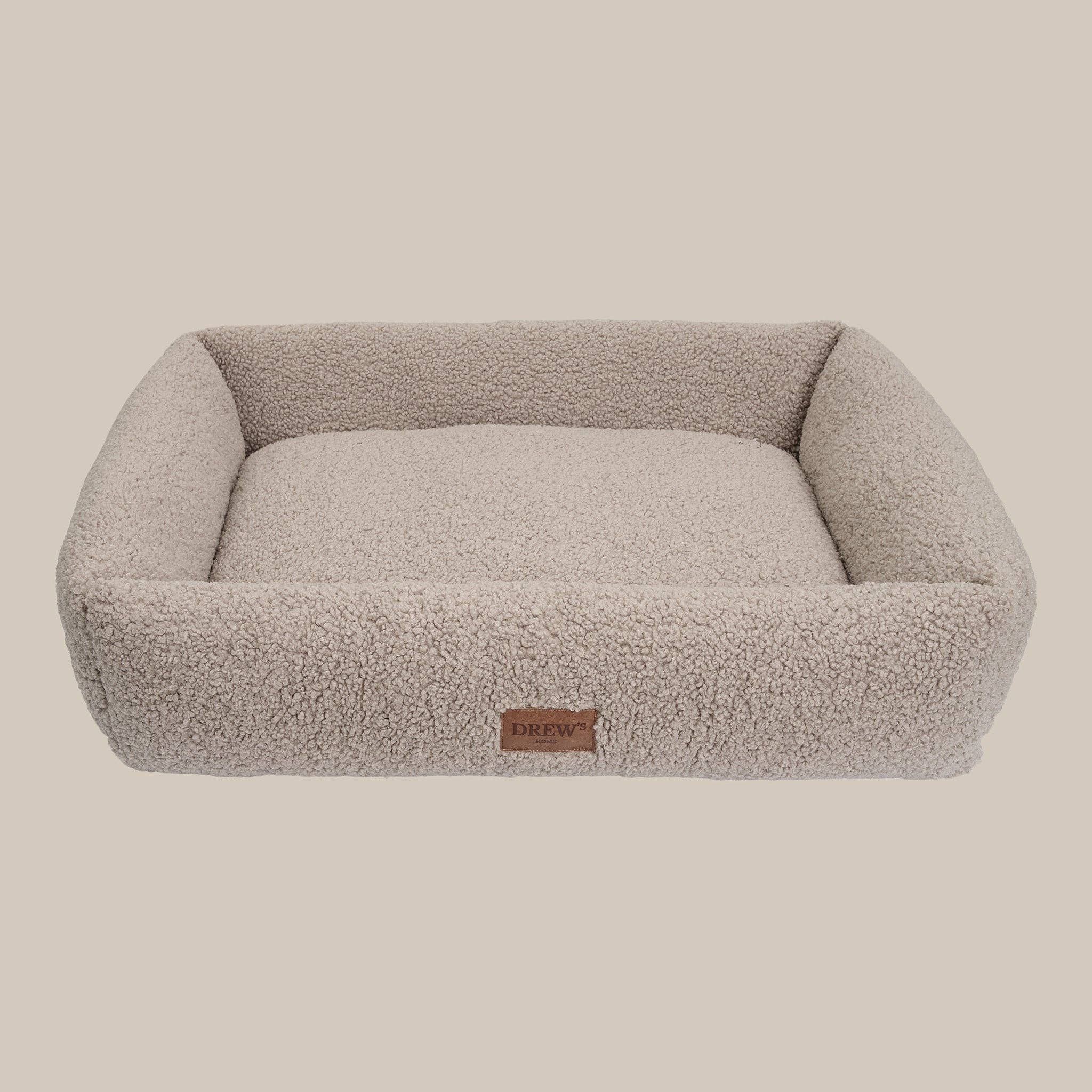 Nuna Hundekorb - Teddybett & waschbares Hundebett aus Memoryschaum (taupe)