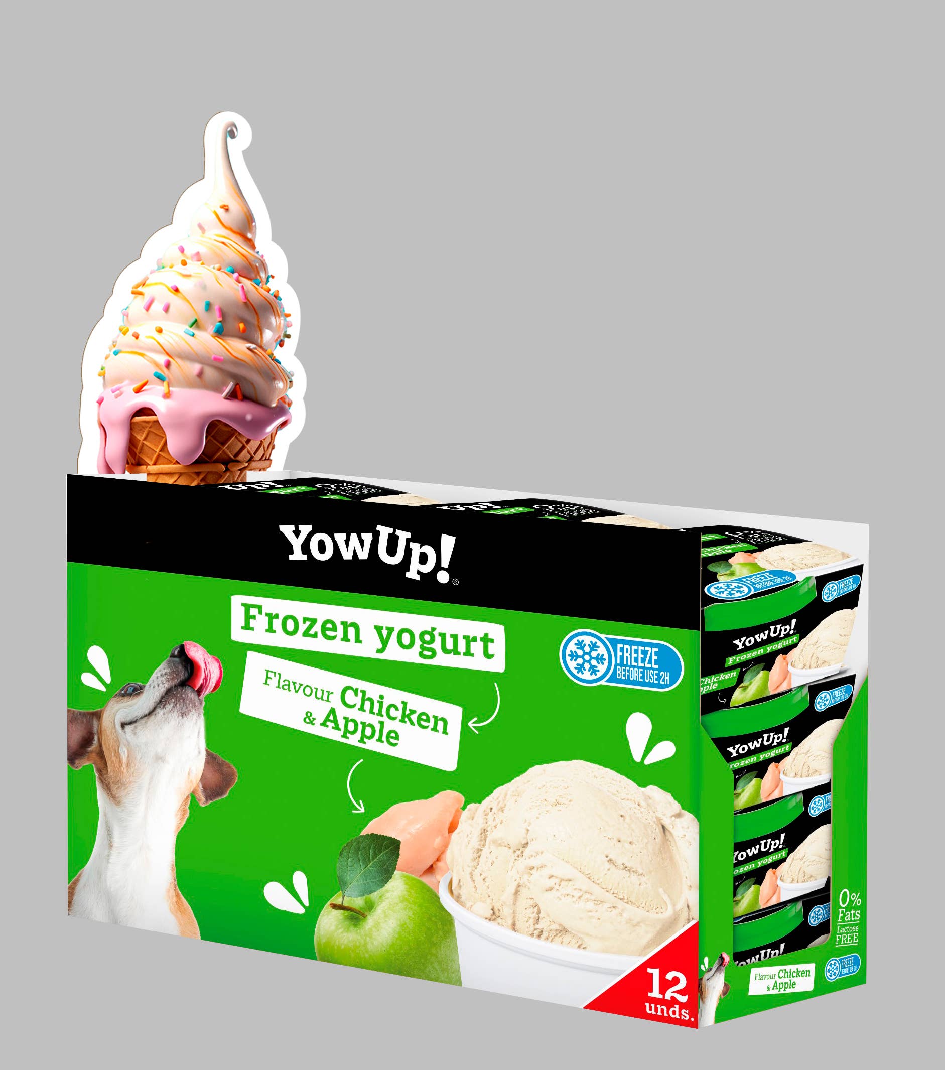 YowUp! Gefrorener Joghurt Huhn & Apfel