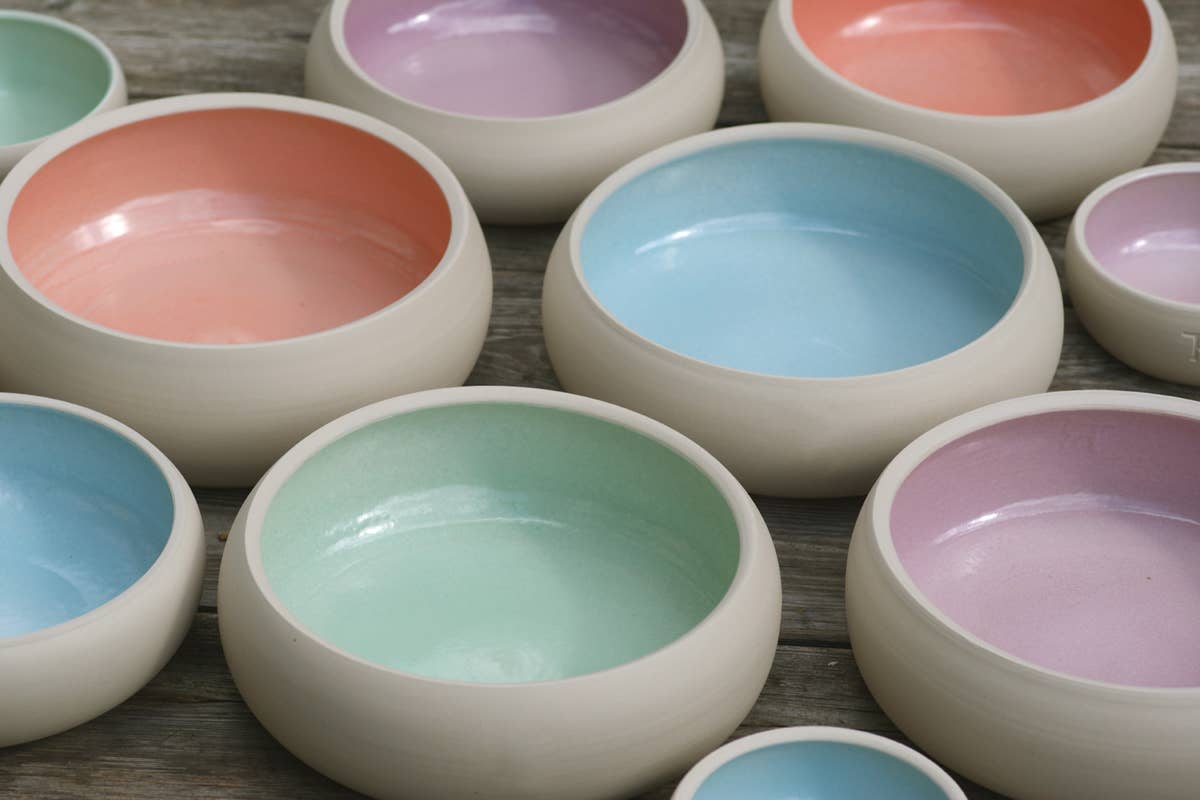 Keramiknapf PUR Pastell – handgemacht & bruchfest