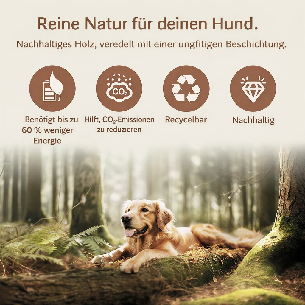Intelligenzspiel Schnüffelwürfel – Denkspiel aus Holz für Hunde