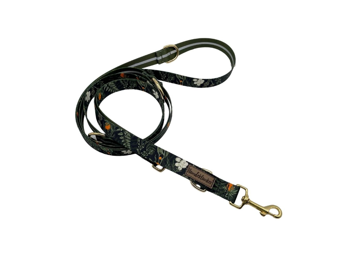 Forest Walkies Set – Nachhaltige Leine & Halsband aus rPet & Kaktusleder, handgemacht