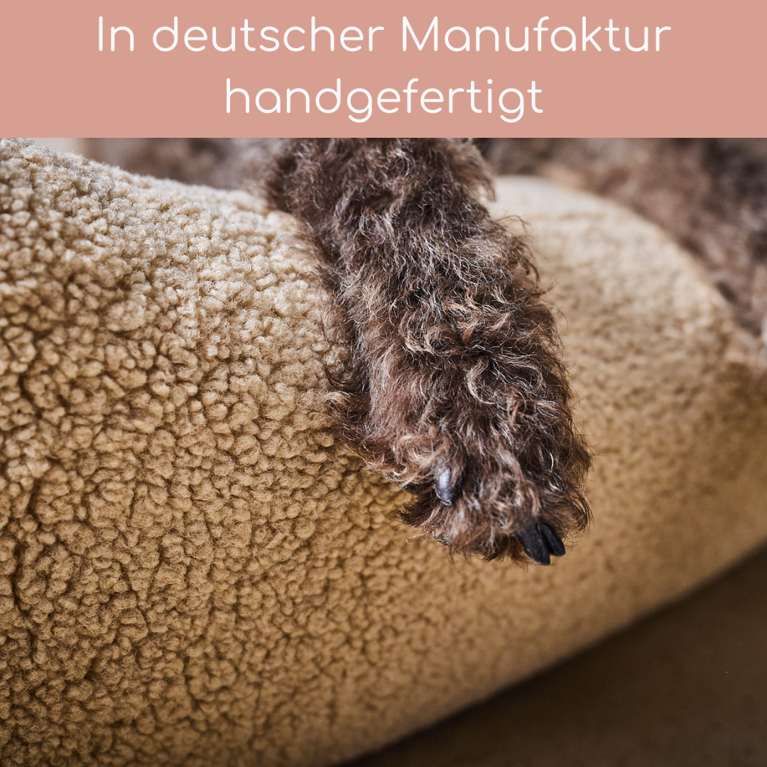 LABONI Hundebett CLASSIC – TEDDY Bouclé (kuschelig & robust)
