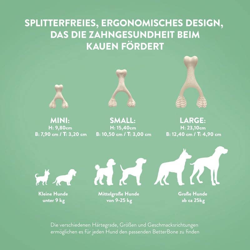 BetterBone Hunde Kauspielzeug Kauknochen - Small Medium Beef - Pfotenlieblinge