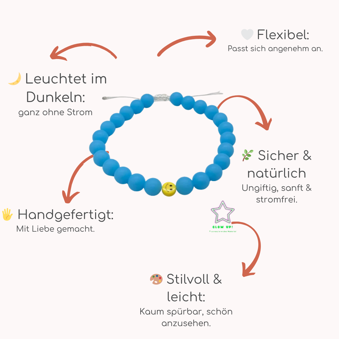 „Ocean Blue“ Leuchtkette – Stilvoll sichtbar bei jedem Spaziergang