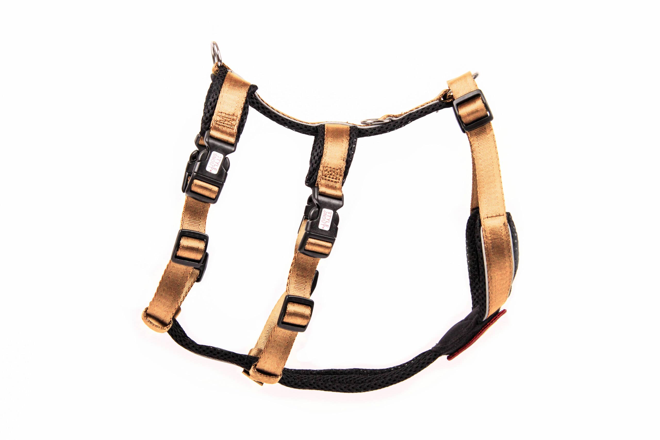 StyleSnout® Patch&Safe Sicherheitsgeschirr – ausbruchsicher & gepolstert gold