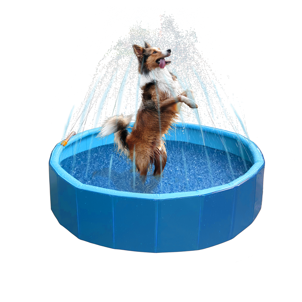 Hunde-Sprinkler Pool – Wasserspaß & Abkühlung Ø 120 cm