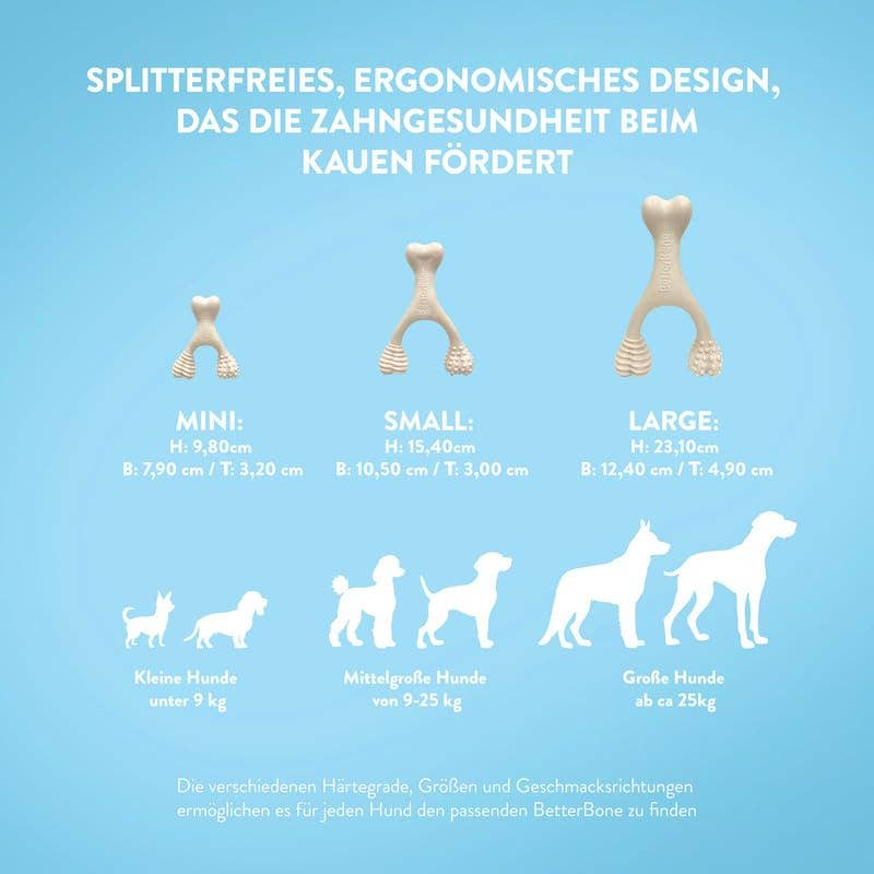 BetterBone Hunde Kauspielzeug Kauknochen - Mini Soft Beef - Pfotenlieblinge