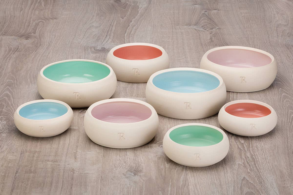 Keramiknapf PUR Pastell – handgemacht & bruchfest - Pfotenlieblinge