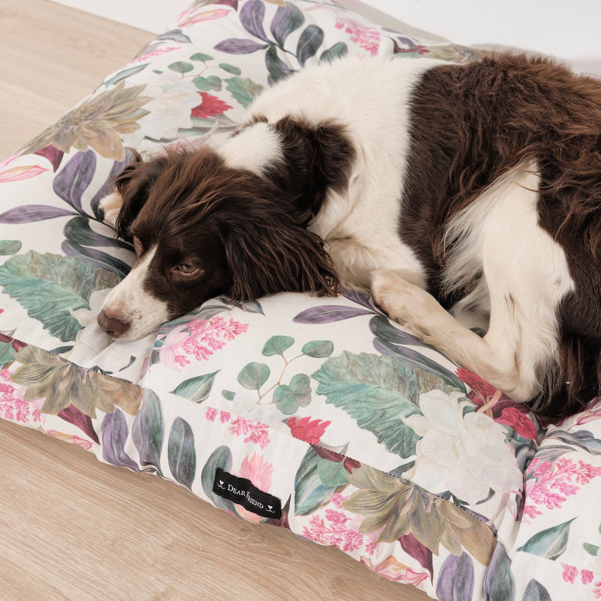 Komfort - Hundebett – 100% Baumwolle, ergonomische Polsterung - Pfotenlieblinge