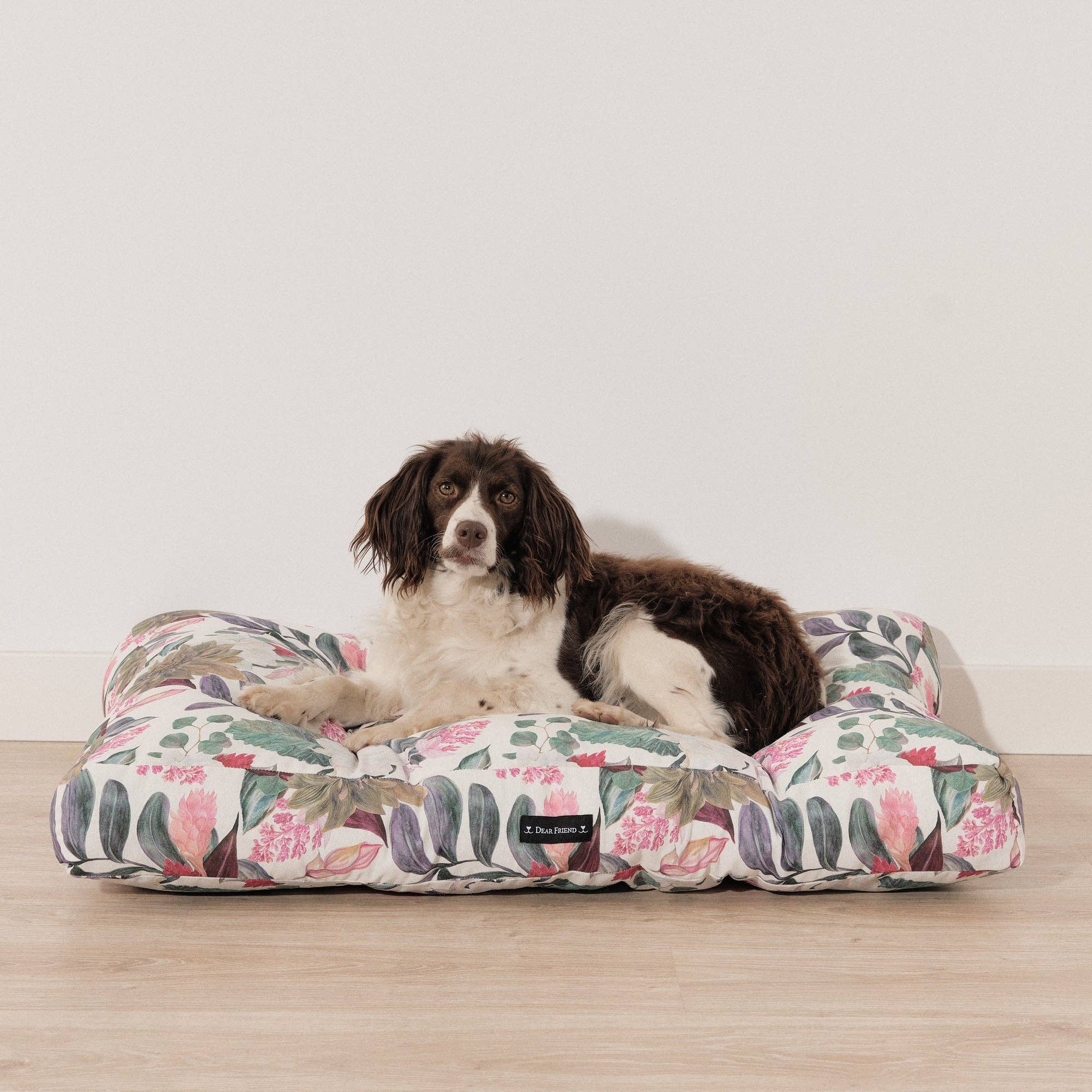 Komfort-Hundebett – 100% Baumwolle, ergonomische Polsterung –  Pfotenlieblinge