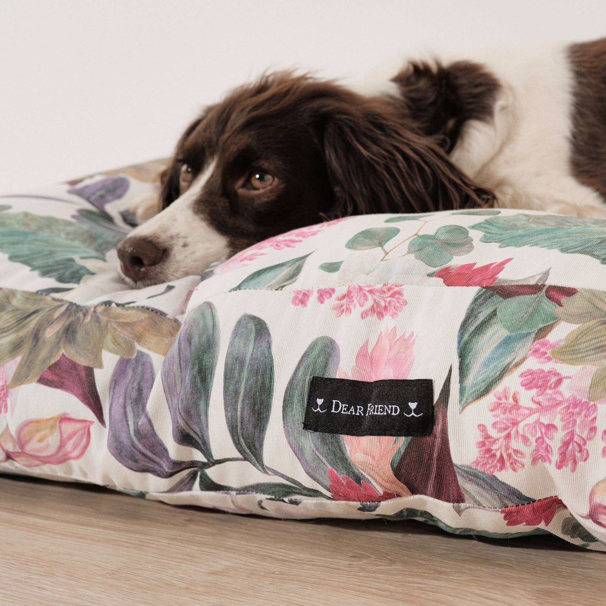 Komfort - Hundebett – 100% Baumwolle, ergonomische Polsterung - Pfotenlieblinge