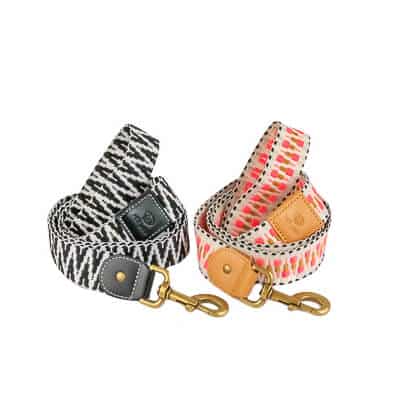 Premium Hundeleine – City-Leine 1,20 m – Pink/Beige - Pfotenlieblinge