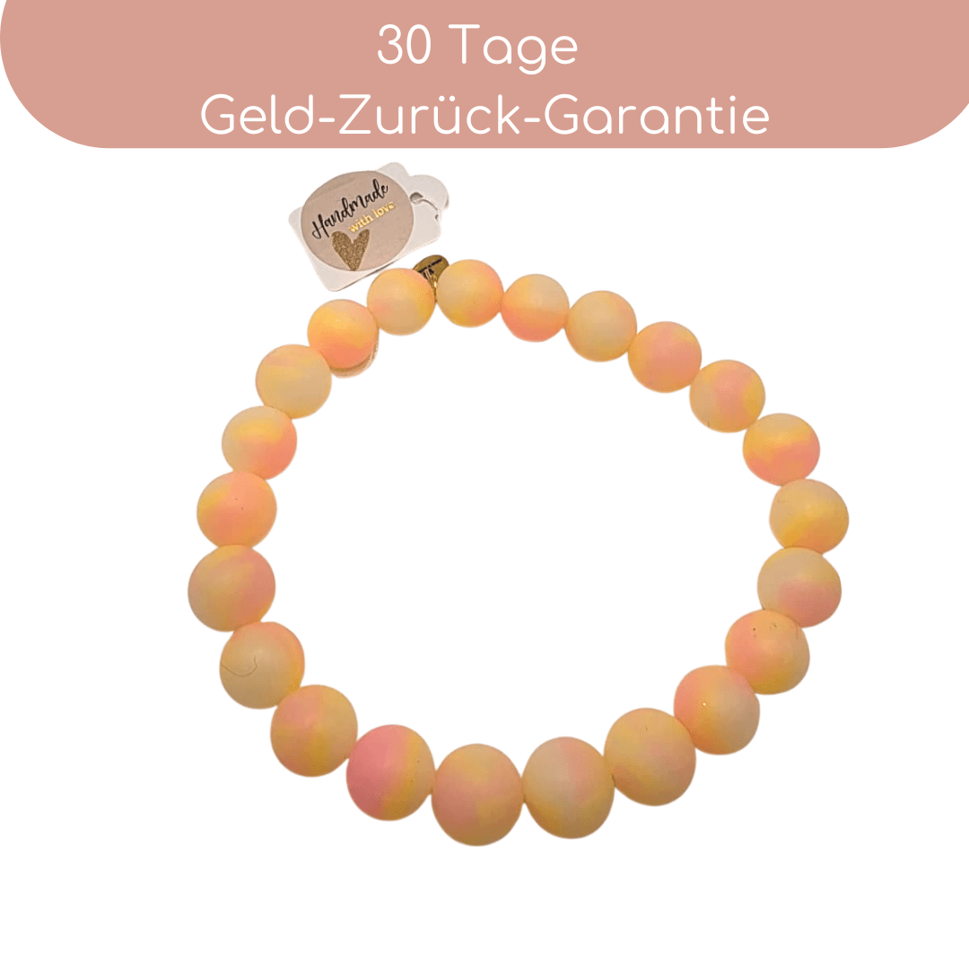 Leuchtkette Pfirsich für Hunde – handgefertigt & ohne Strom - Pfotenlieblinge