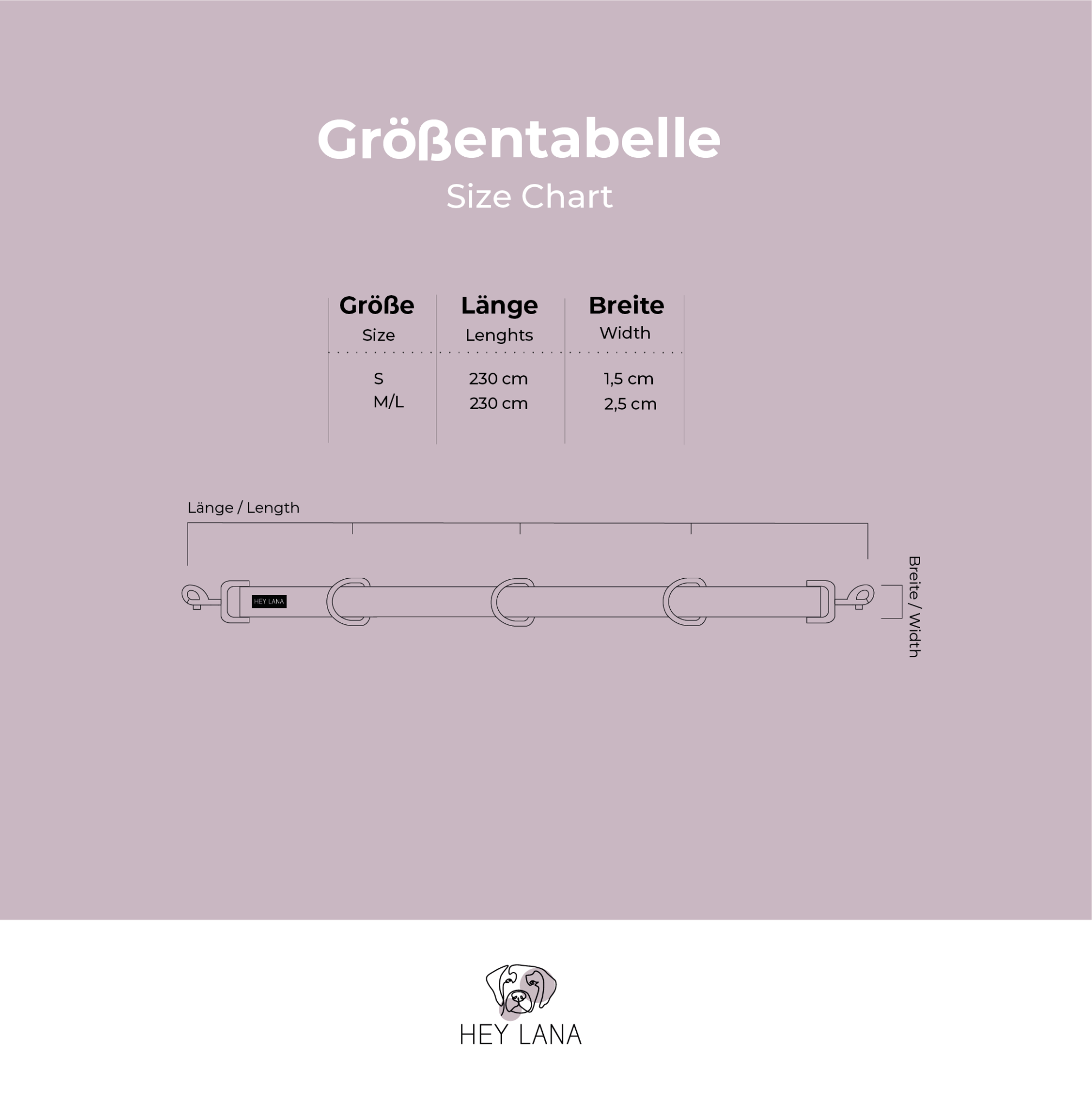 Gepolsterte Multifunktionsleine – Mocca/Blau | 230 cm - Pfotenlieblinge