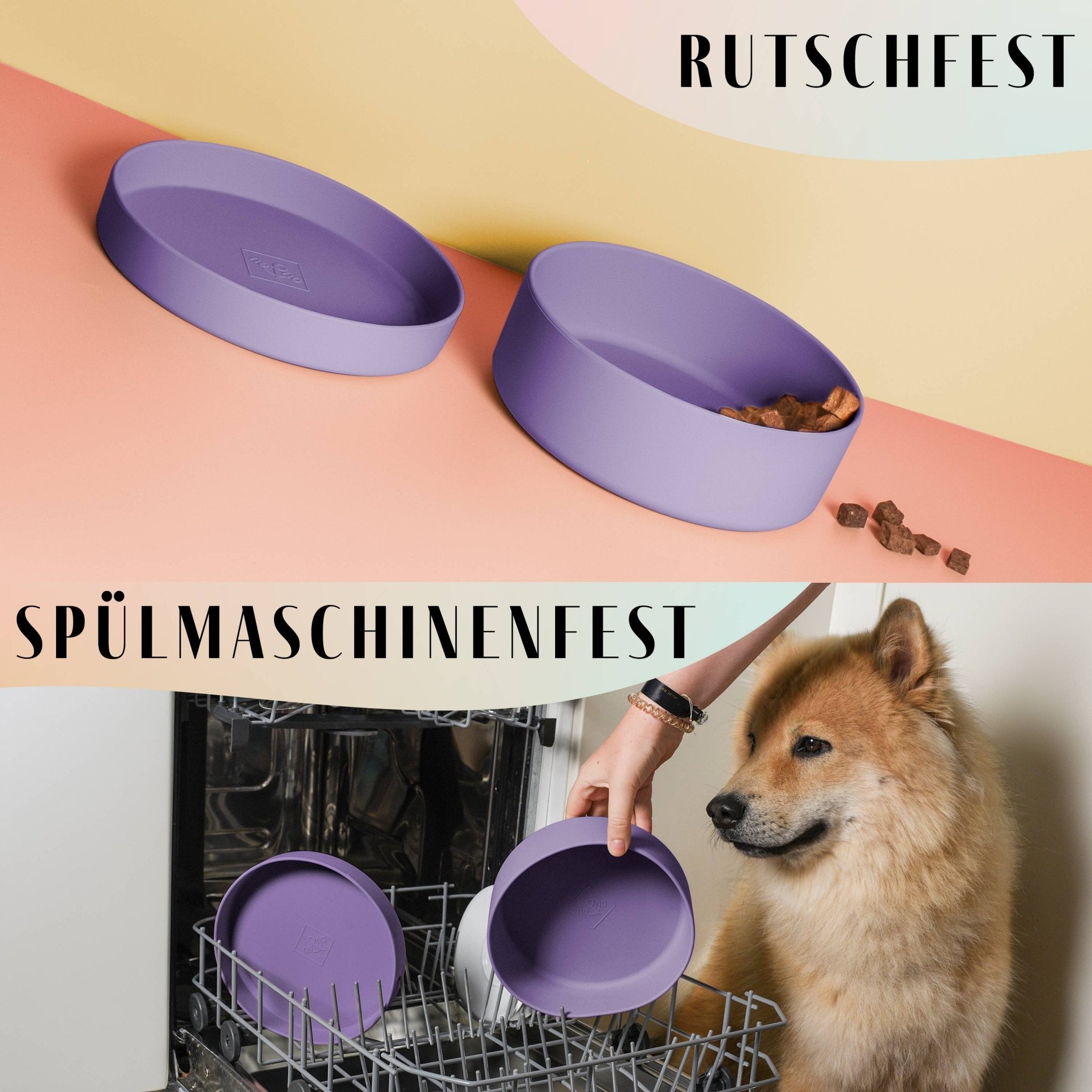 NENO Silikon - Futternapf mit Deckel – Praktisch, vielseitig & durchdacht - Pfotenlieblinge