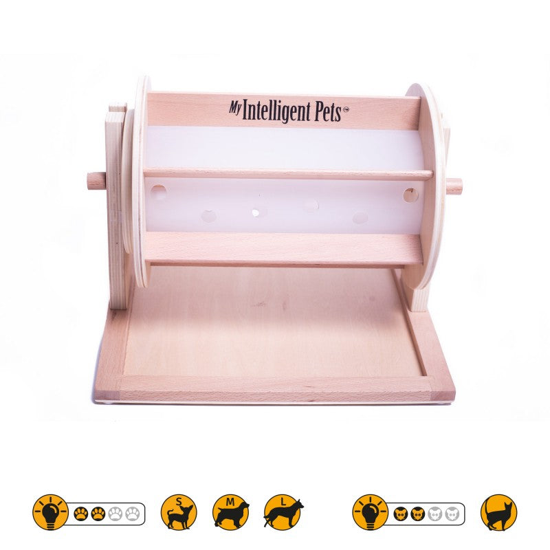 Intelligenzspielzeug-Set „Glücksrad, Piano & Happy Roll“ – 3 Level für schlaue Hunde