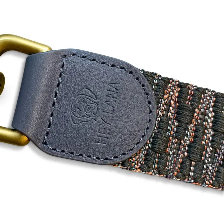 Premium Hundehalsband gepolstert Blau/Grau - Pfotenlieblinge