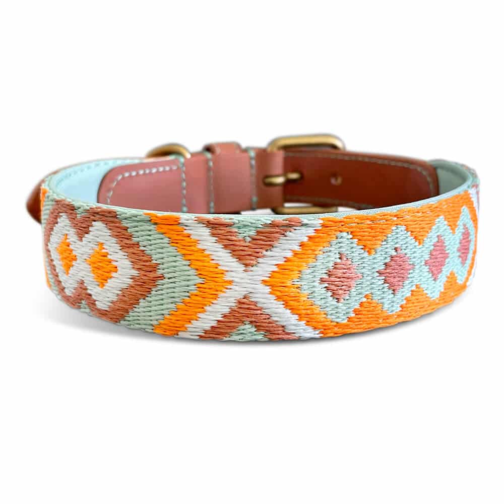 Sparset: Halsband & Leine in Mint/grün