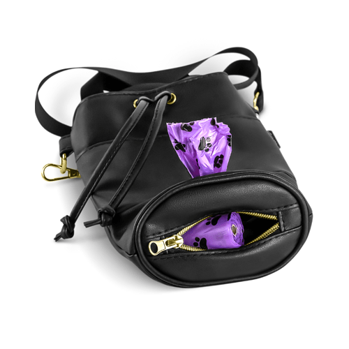 Premium Leckerlibeutel – All-in-One in Schwarz - Pfotenlieblinge