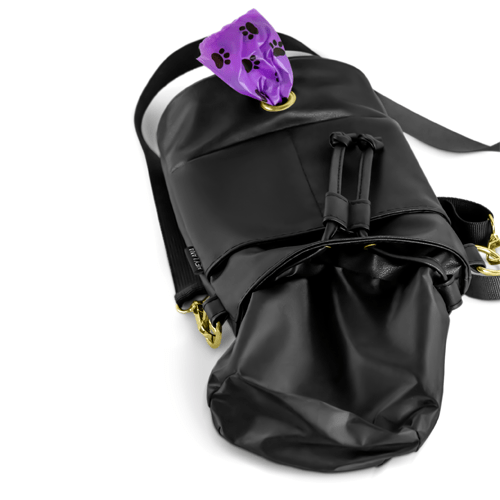 Premium Leckerlibeutel – All-in-One in Schwarz - Pfotenlieblinge