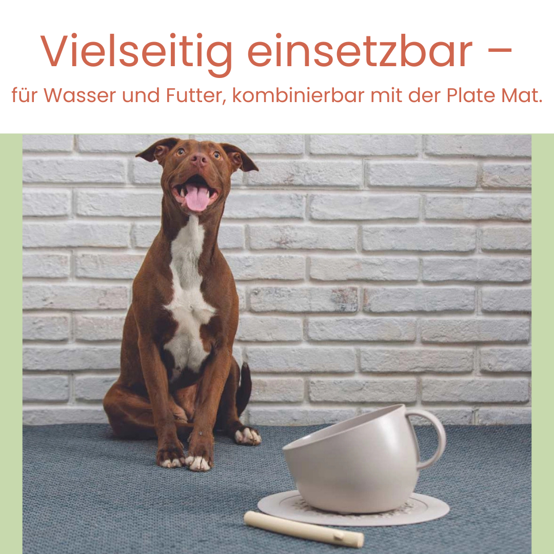 Antischlabbernapf in Tassenform – 2,5 l Napf aus recyceltem Material
