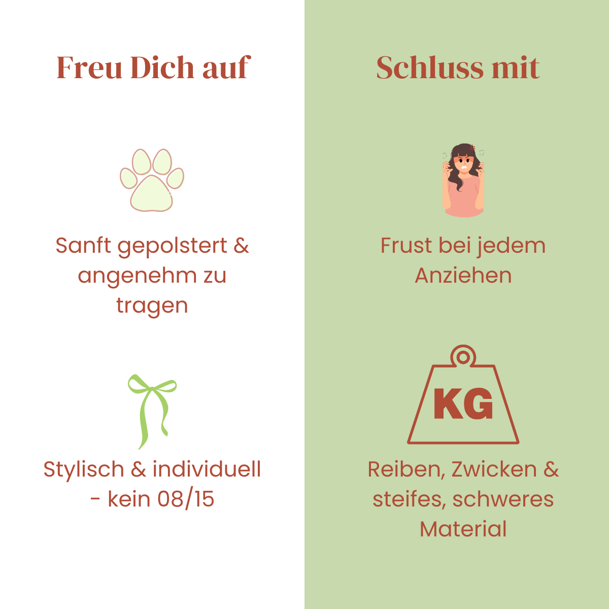 Ziggy Latte – leichtes Y - Geschirr für sensible Hunde - Pfotenlieblinge