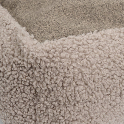 Nuna Hundekorb - Teddybett &amp; waschbares Hundebett aus Memoryschaum (taupe)