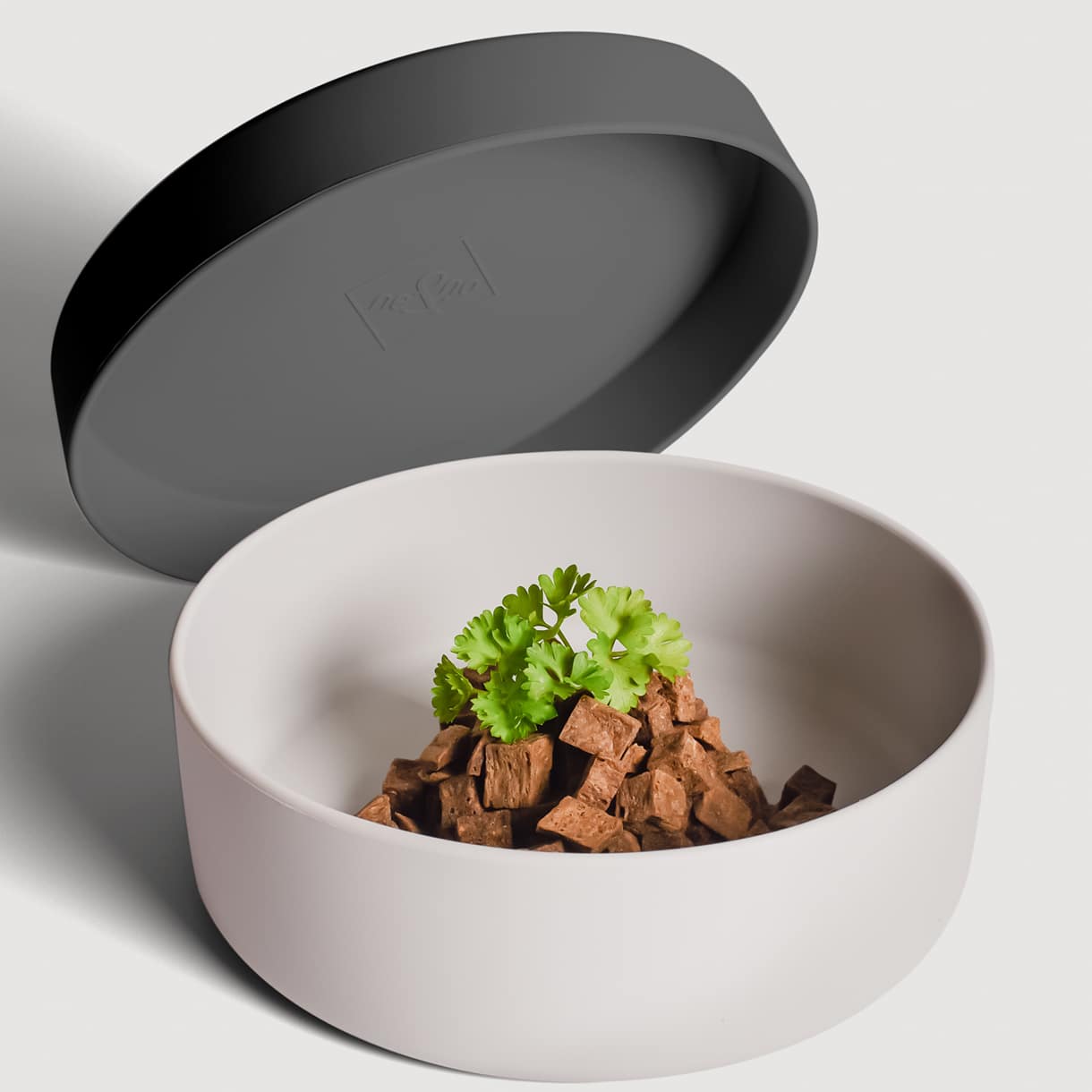 Silikonnapf mit Deckel für Hunde – hygienisch &amp; barftauglich