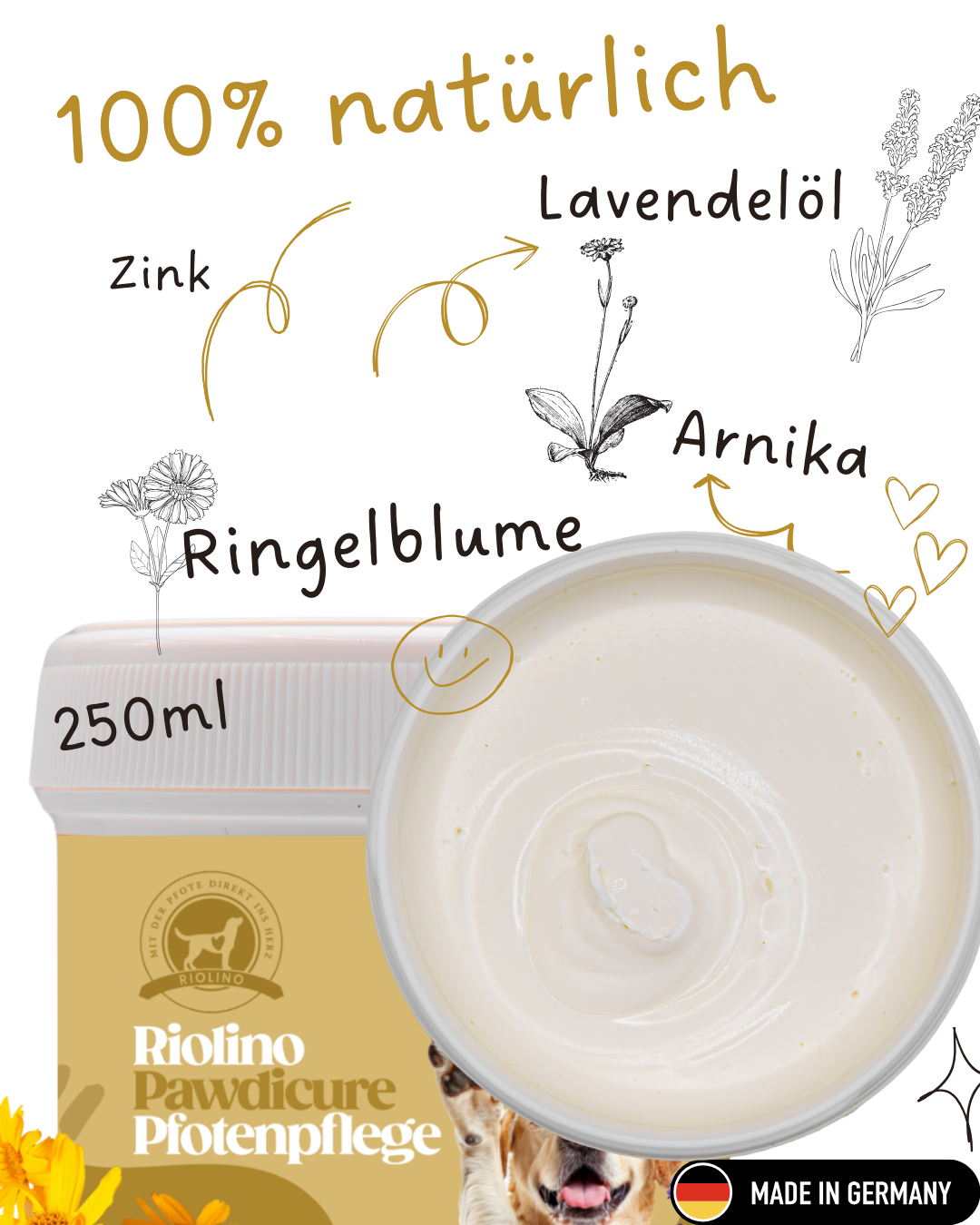 Riolino Pawdicure – Pfotenbalsam für Hunde