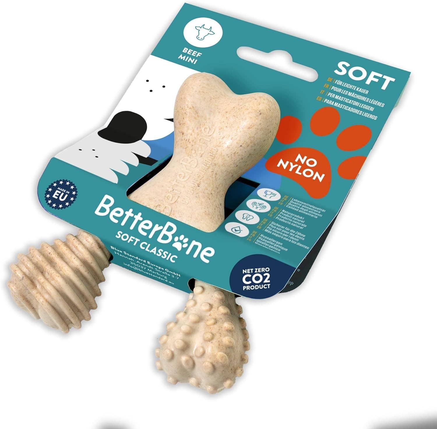BetterBone Hunde Kauspielzeug Kauknochen - Mini Soft Beef - Pfotenlieblinge