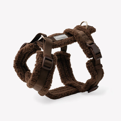 Sherpa Hundegeschirr Braun | Teddyfleece &amp; verstellbar
