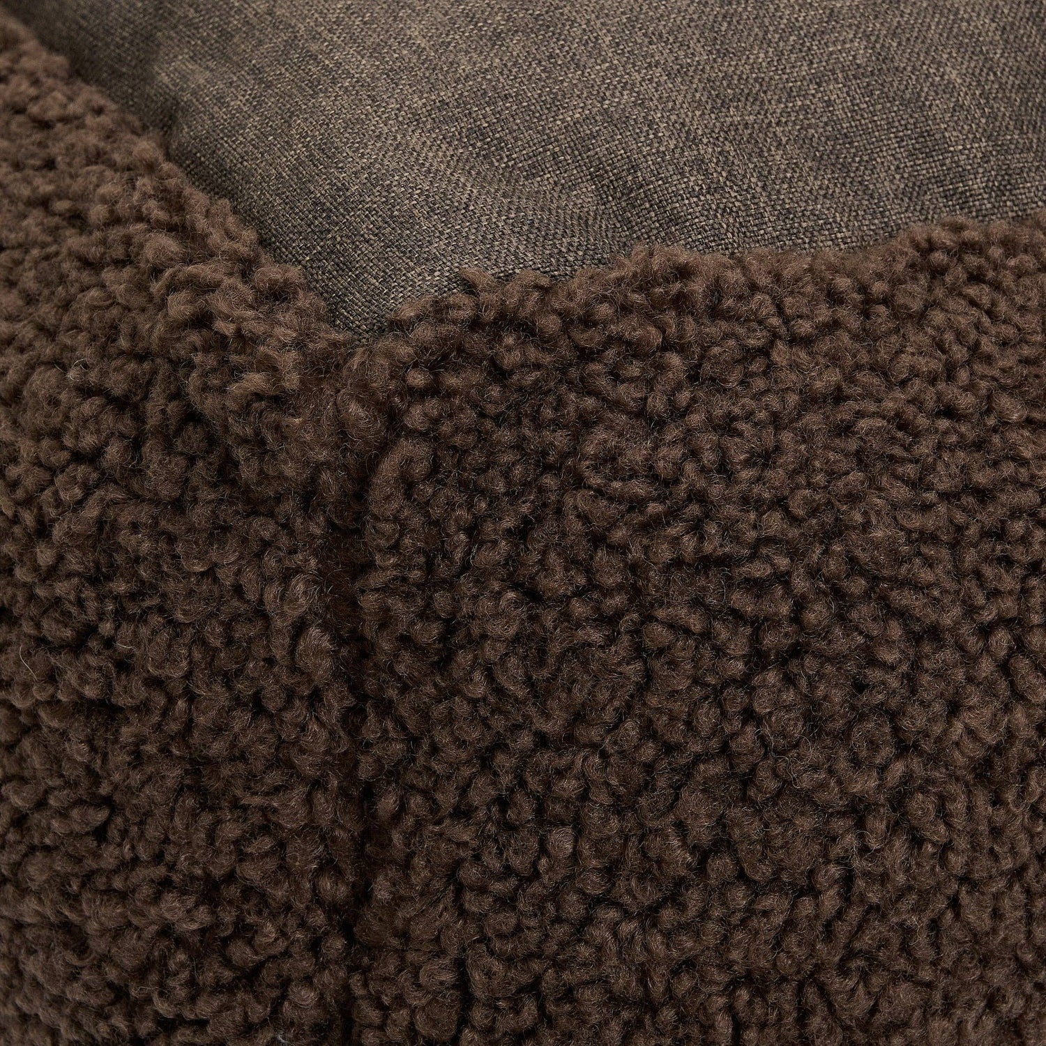 Nuna Hundekorb - Teddybett &amp; waschbares Hundebett aus Memoryschaum (braun)