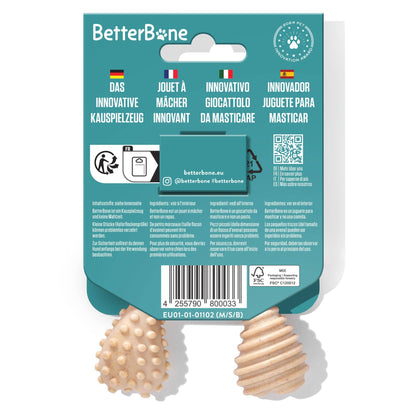 BetterBone Hunde Kauspielzeug Kauknochen - Mini Soft Beef - Pfotenlieblinge
