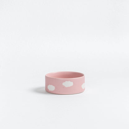 Cloud Futternapf 2er-Set aus Steinzeug | Rosa oder blau