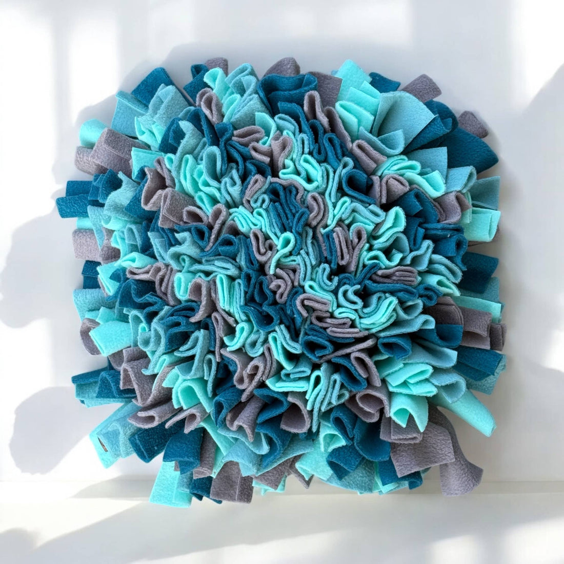 Kl. Schnüffelteppich Petrol, Hellpetrol, Grau