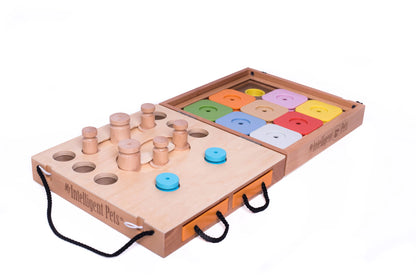 Travel Dog Intelligenzspiel für Hunde | 2-in-1 Spiel