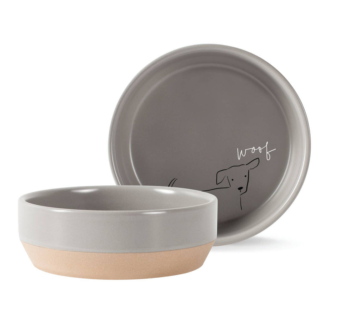 Steingutnapf „Woof“ – stilvoll &amp; pflegeleicht