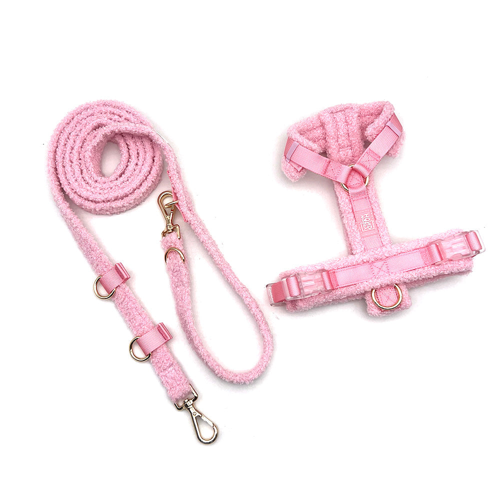 Hundegeschirr-Set Teddy Rosa inkl. Leine