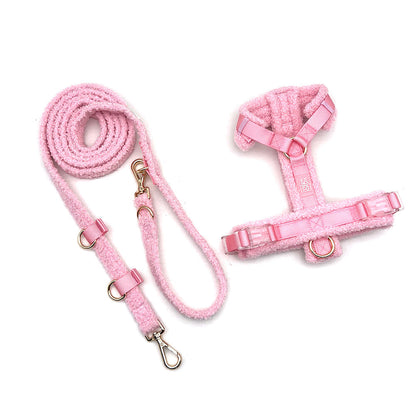 Hundegeschirr-Set Teddy Rosa inkl. Leine