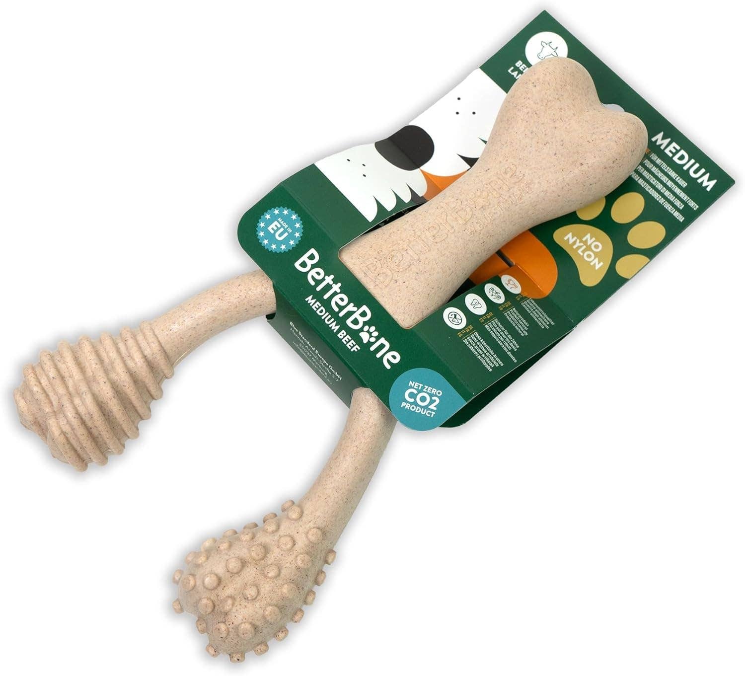 BetterBone Hunde Kauspielzeug Kauknochen - Large Medium Beef