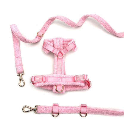 Hundegeschirr-Set Teddy Rosa inkl. Leine