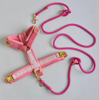Premium Hundegeschirr Rose – Ultra weich &amp; gepolstert