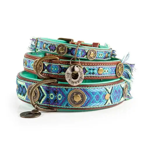 Boho Juan – Exklusives Hundehalsband aus Büffelleder