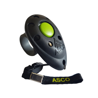 ASCO Finger Clicker mit abnehmbarem Fingerring für Clickertraining