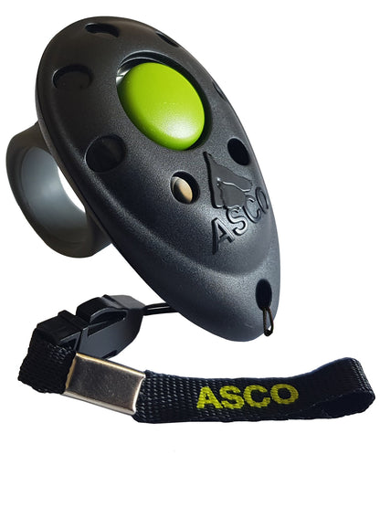 ASCO Finger Clicker mit abnehmbarem Fingerring für Clickertraining