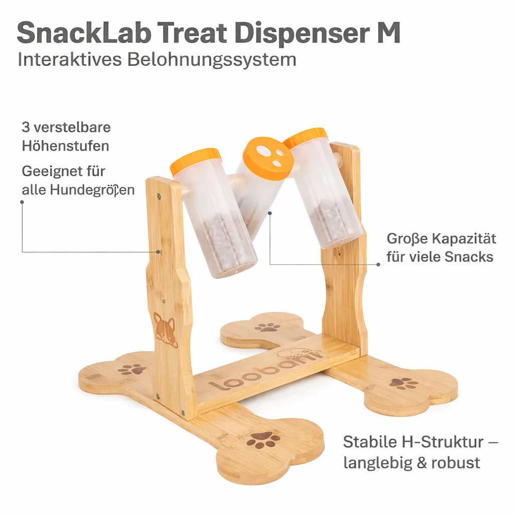 Snacklab Leckerli-Spender – Intelligenzspiel für Hunde
