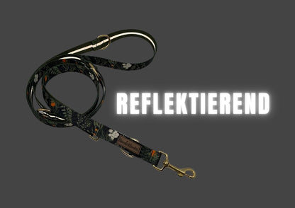 Forest Walkies Set – Nachhaltige Leine &amp; Halsband aus rPet &amp; Kaktusleder, handgemacht