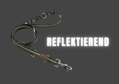 Forest Walkies Set – Nachhaltige Leine &amp; Halsband aus rPet &amp; Kaktusleder, handgemacht
