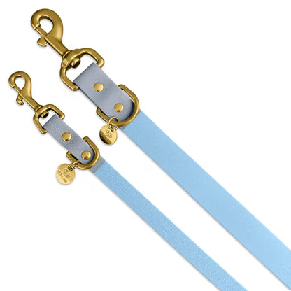 Schmutzabweisendes Geschirr &amp; Leine (Set) in Taupe/Blau